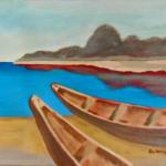 TWO MORE BOATS  -  Oil - 11 x 14        
Owner Julie Wright 